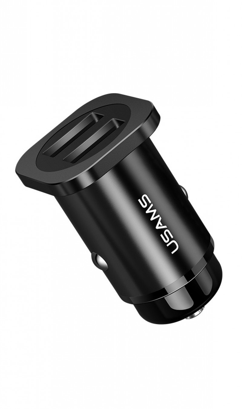 Адаптер автомобильный USAMS C8 mini |2USB, 3.1A|