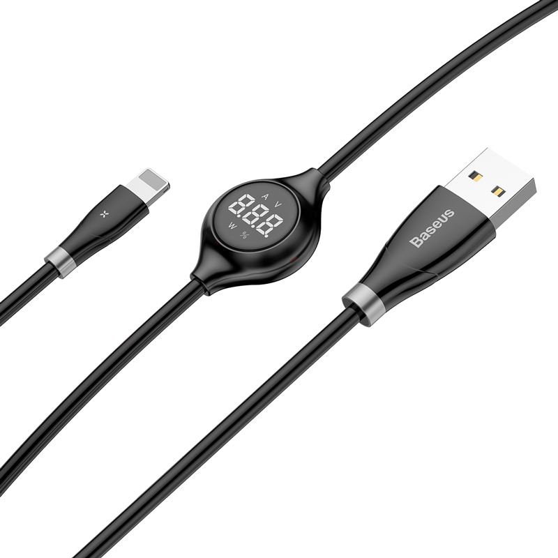Кабель BASEUS Lightning Big Eye Digital display |2.4A, 1M|