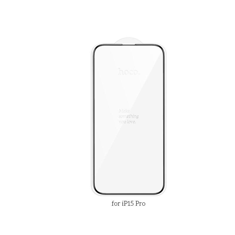 Захисне скло для iPhone15 Pro HOCO Nano 3D full screen edges protection tempered glass (A12 Plus)