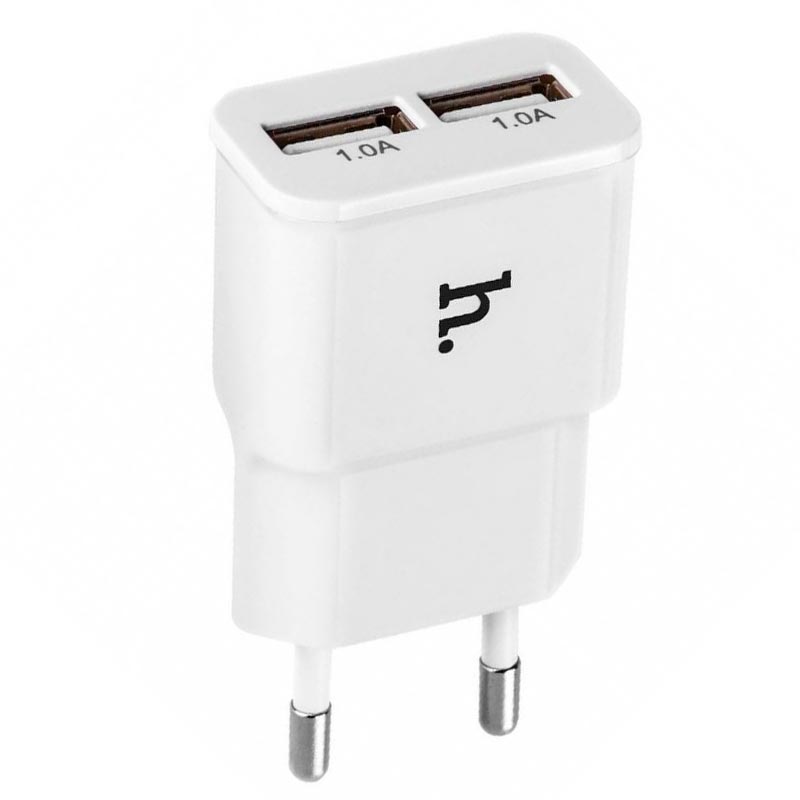 Адаптер мережевий Hoco UH202 |2USB, 2.1A|