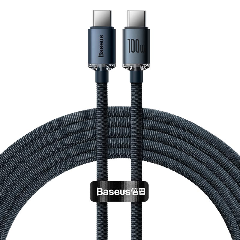 Кабель Baseus Type-C to Type-C Crystal Shine Series Fast Charging Data Cable |2m, 100W|