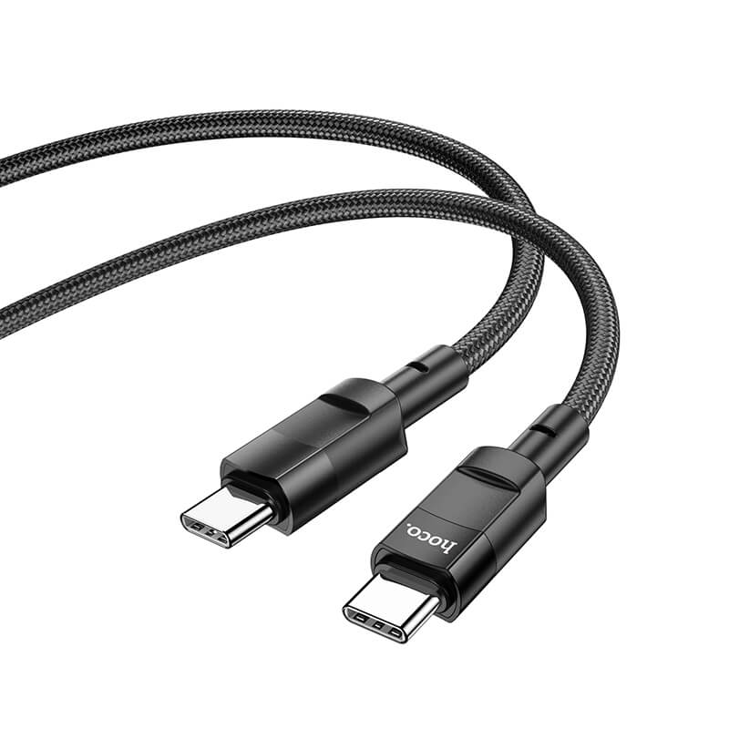 Кабель Hoco Type-C to Type-C Moulder charging data cable U106 |1.2m, 5A/100W|