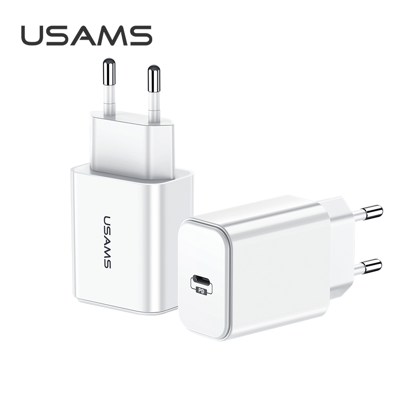 Адаптер сетевой USAMS US-CC069 T14 |Type-C, PD3.0/QC, 3A|