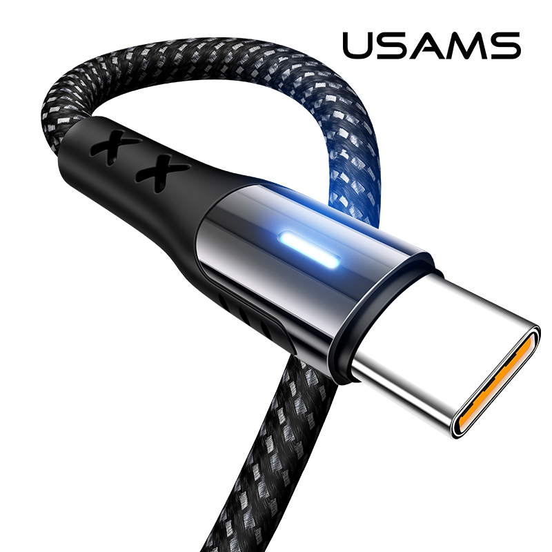 Кабель USAMS Type-C US-SJ319 U27 |1.2m, 5A|