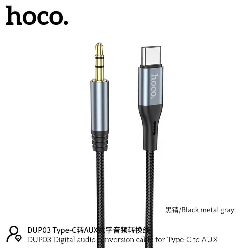 Кабель HOCO Type-C to AUX Digital audio conversion cable DUP03