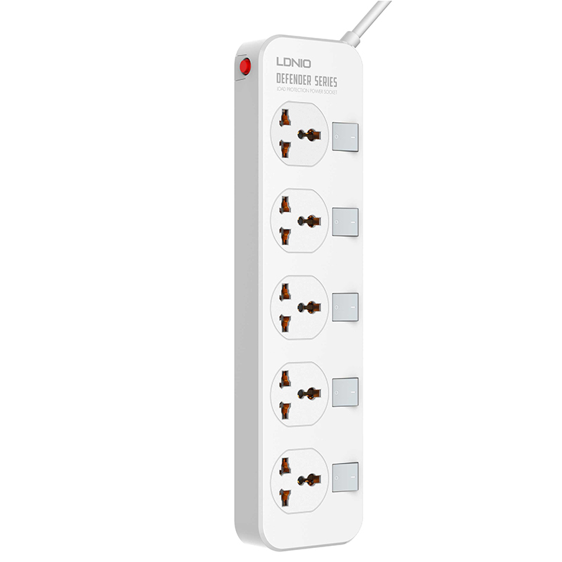Удлинитель сетевой Ldnio SC5006 |2500W, 2m EU Plug, 5 Sockets||