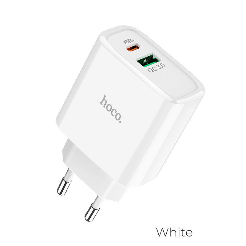 Адаптер сетевой HOCO Speed C57A |Type-C/USB, PD/QC3.0, 18W/3A|