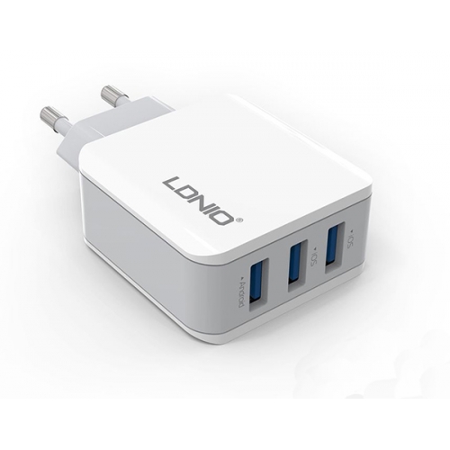 Адаптер мережевий Ldnio Micro USB cable A3301 |3USB, 3.1A|