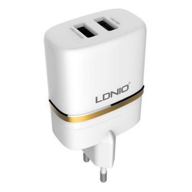 Адаптер мережевий Ldnio Micro cable DL-AC52   |2USB, 2.4A|