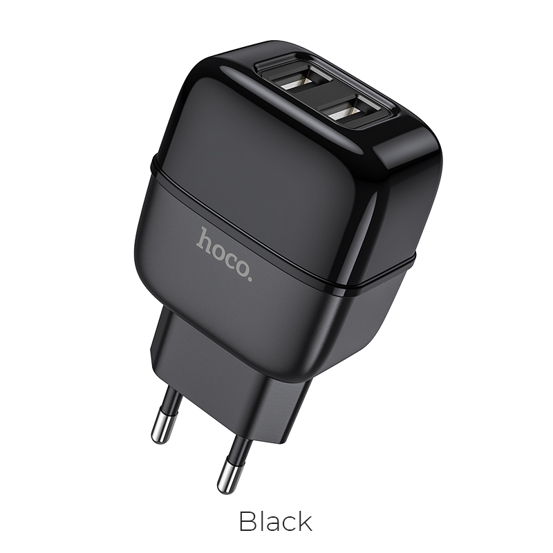 Адаптер сетевой HOCO Highway dual port charger C77A |2USB, 2.4A|