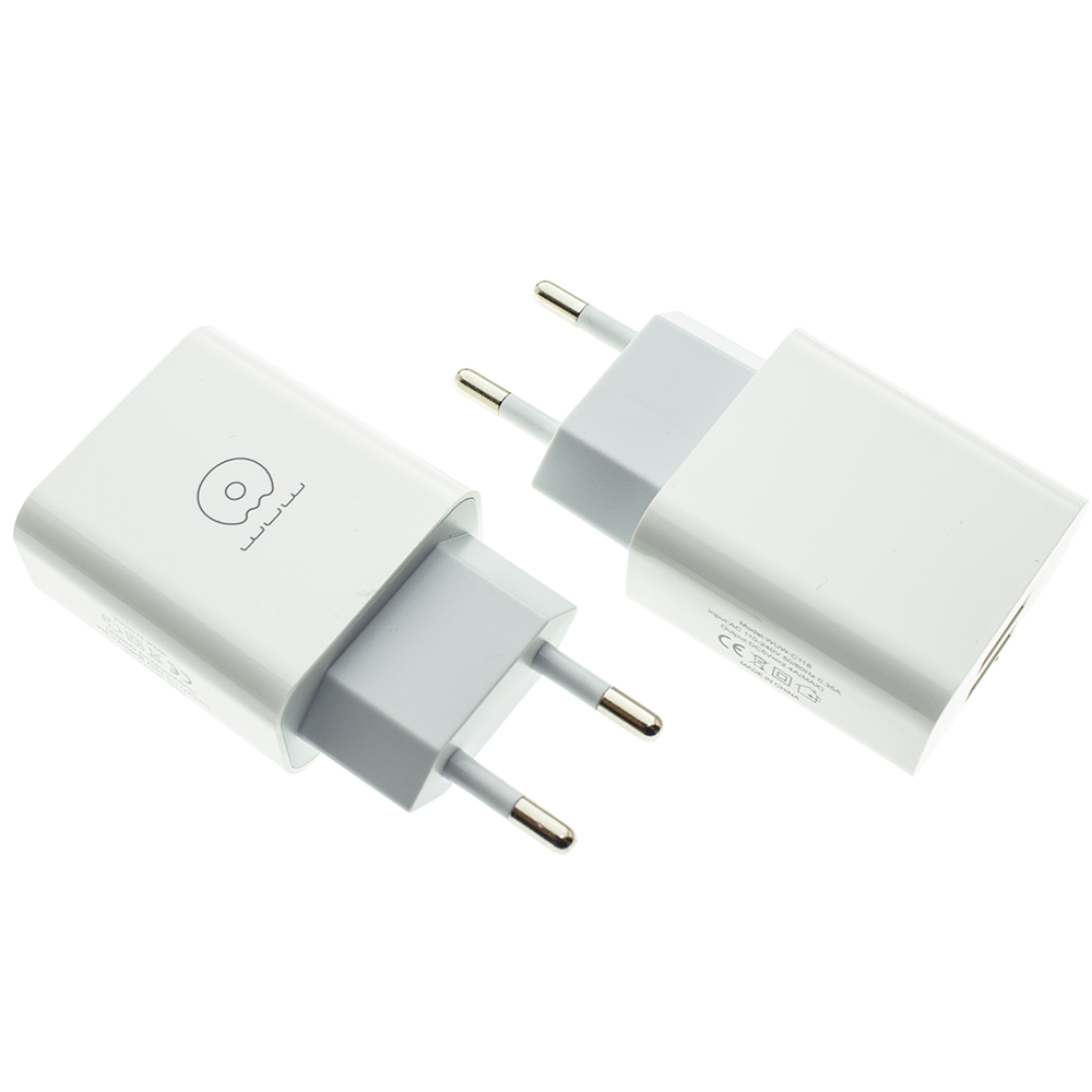 Адаптер мережевий WUW 2pcs/box C118 |2USB, 2.4A|