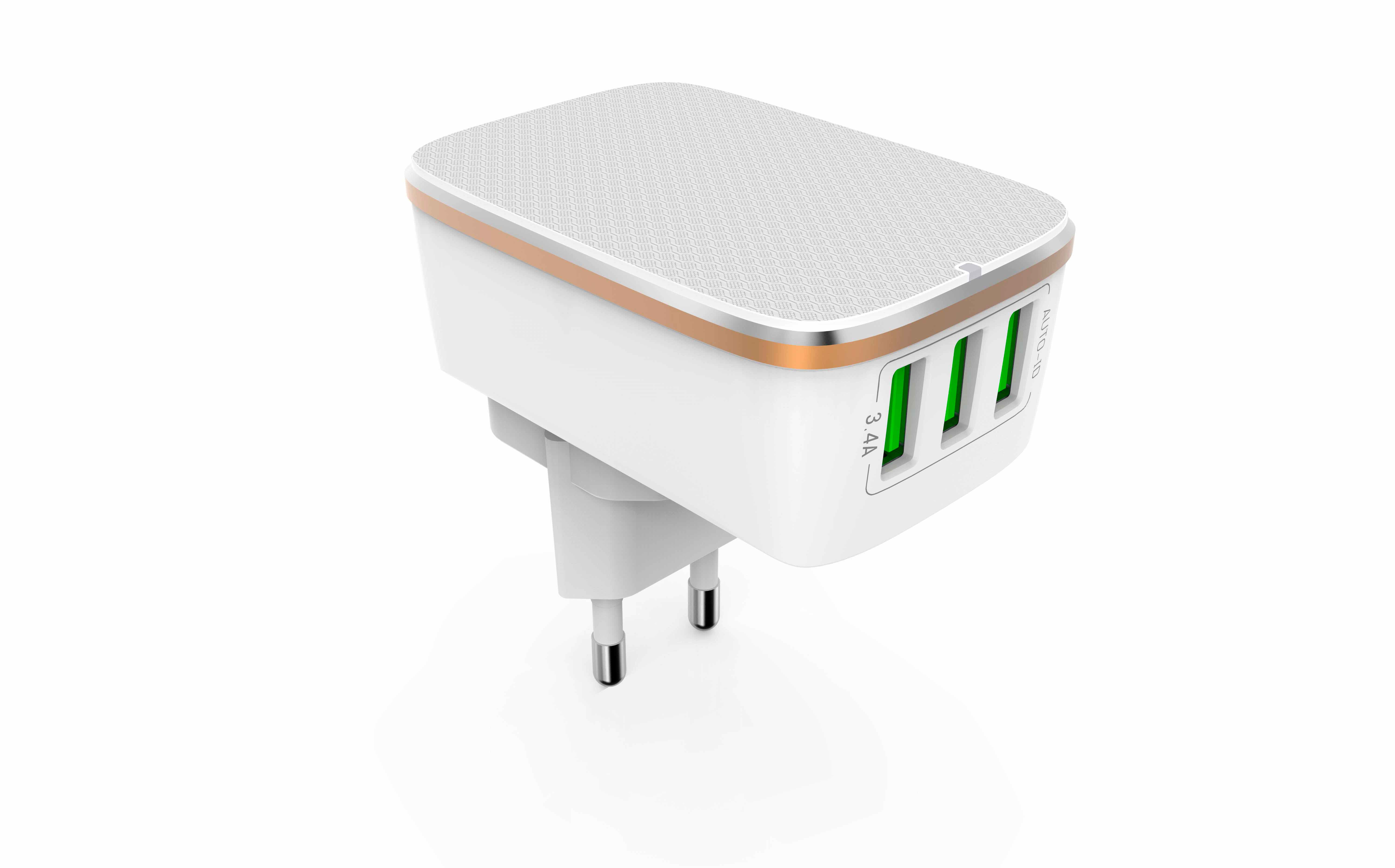 Адаптер мережевий Ldnio A3304 |3USB, 3.4A|
