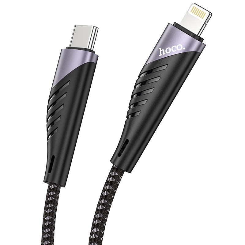 Кабель Hoco Type-C to Lightning Freeway PD charging data cable U95 |1.2m, 3A, 20W|