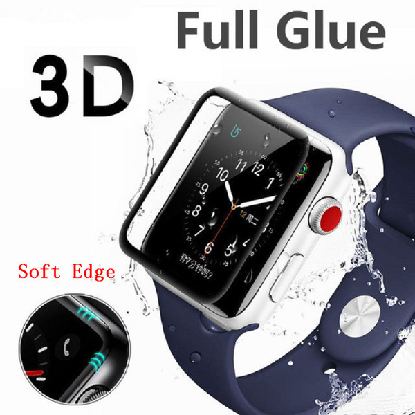 Защитное стекло 3D FullGlue Soft Edge для Apple Watch 3 38mm