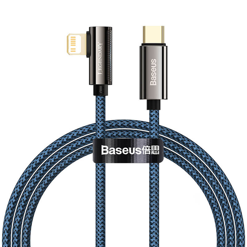 Кабель BASEUS Type-C to Lightning Legend Series Elbow Fast Charging Data Cable |1m, 20W| (CACS000203)