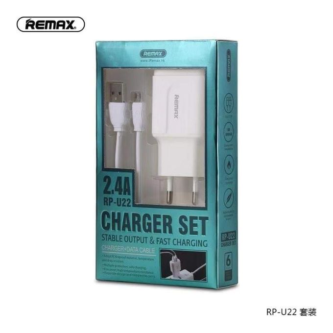Адаптер сетевой REMAX Micro cable RP-U22 |2USB, 2.4A|