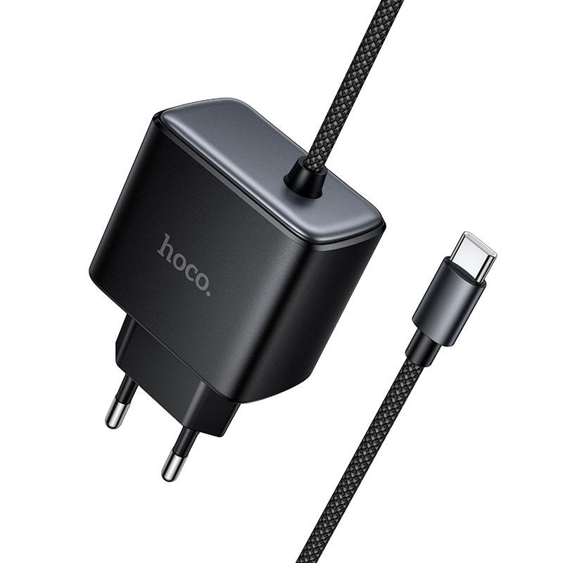 Адаптер мережевий HOCO New charger with Type-C cable C163A |25W/3A, PD3.0/QC|