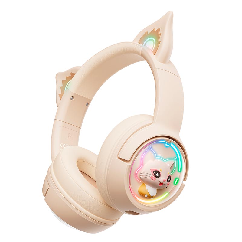 Навушники Onikuma Cat Ear Bluetooth Wireless Gaming Headset B5 |BT/AUX, Type-C, 55H, RGB|