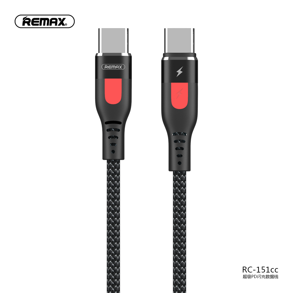 Кабель REMAX Super PD Type-C to Type-C RC-151CC |1m, 4.5A|