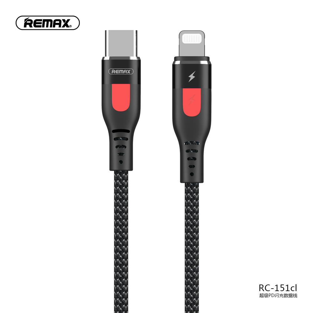 Кабель REMAX Super PD Type-C To Lightning RC-151cl |1m, 18W|