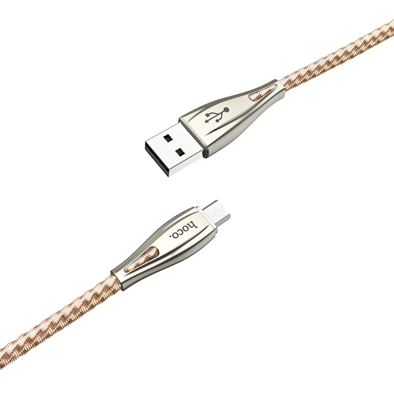 Кабель Micro USB Hoco Metal armor U56 |1.2m, 2.4A|