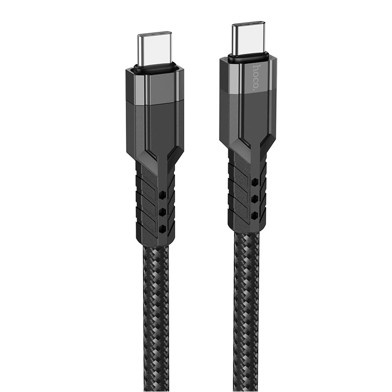 Кабель HOCO Type-C to Type-C charging data cable U110 |1.2m, 60W, 3A|