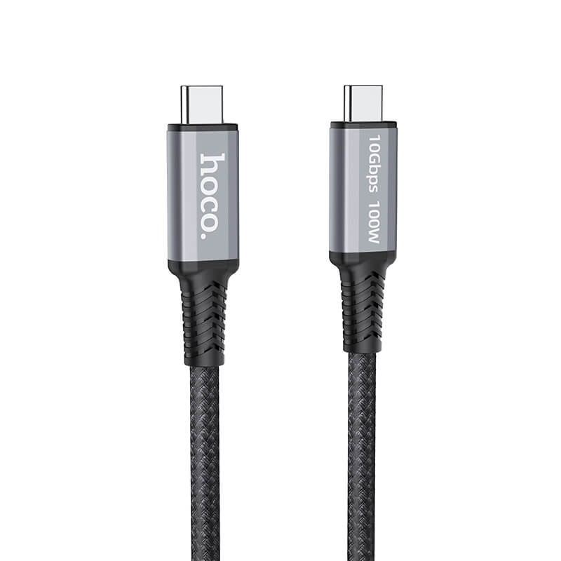 Кабель HOCO US01 USB3.1 GEN2 10Gbps super-speed HD data transmission and charging |1.2m, 100W, 5A, 4K|