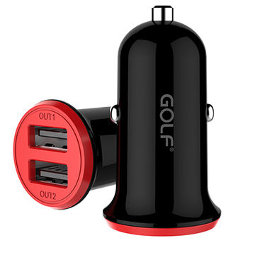Адаптер автомобільний GOLF GF-C6 |2USB, 3.4A|