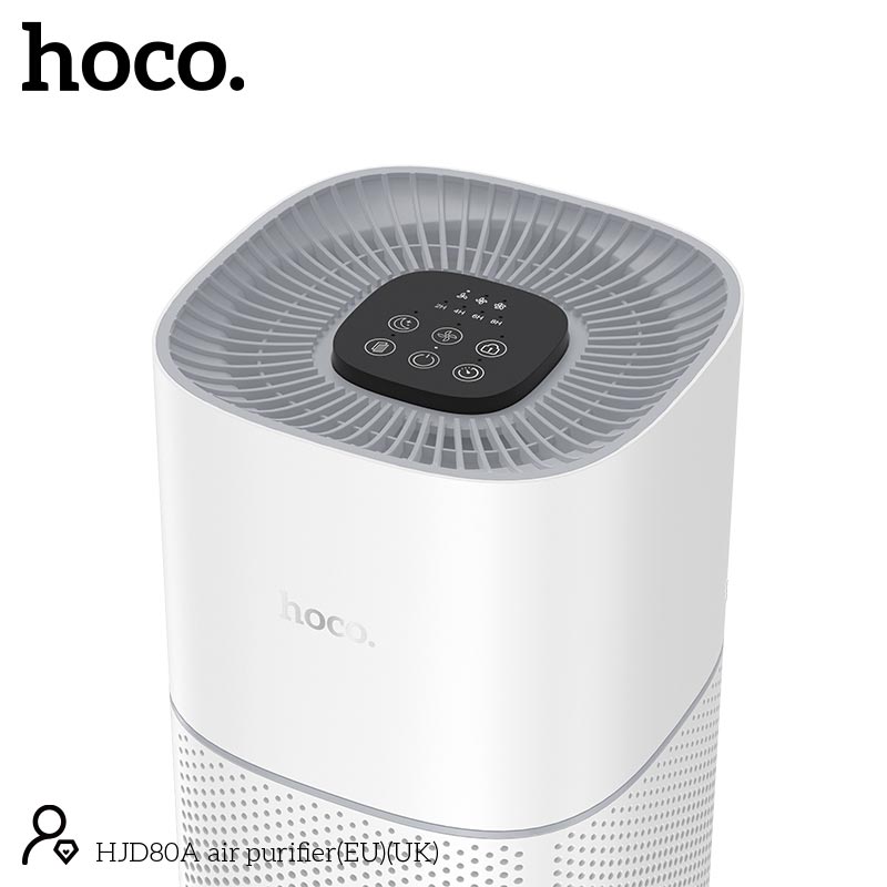 Очиститель воздуха HOCO air purifier HJD80A |20W, 13-23m², 3 speeds, timer 0-8h| white (85405) Белый на картинке №5