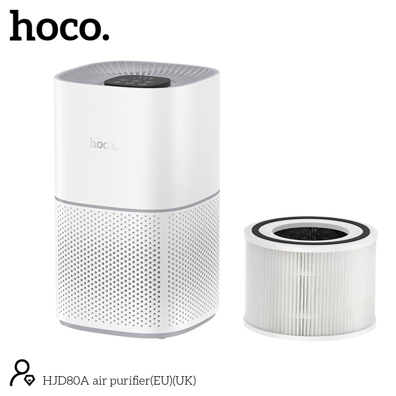 Очиститель воздуха HOCO air purifier HJD80A |20W, 13-23m², 3 speeds, timer 0-8h| white (85405) Белый на картинке №10