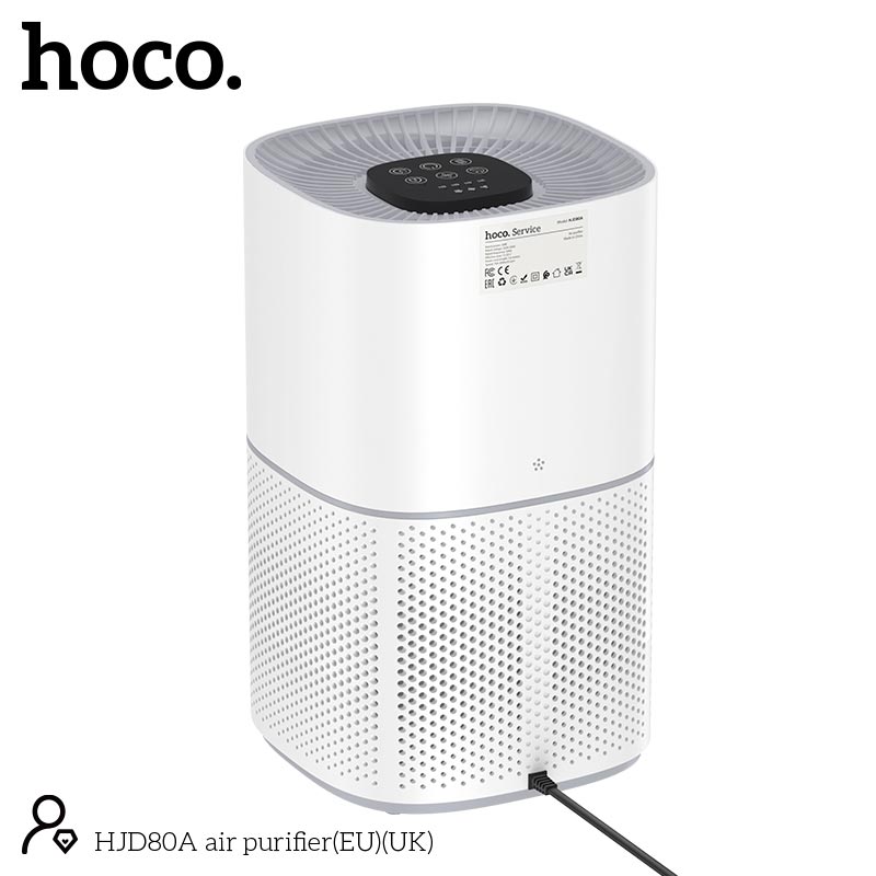 Очиститель воздуха HOCO air purifier HJD80A |20W, 13-23m², 3 speeds, timer 0-8h| white (85405) Белый на картинке №9