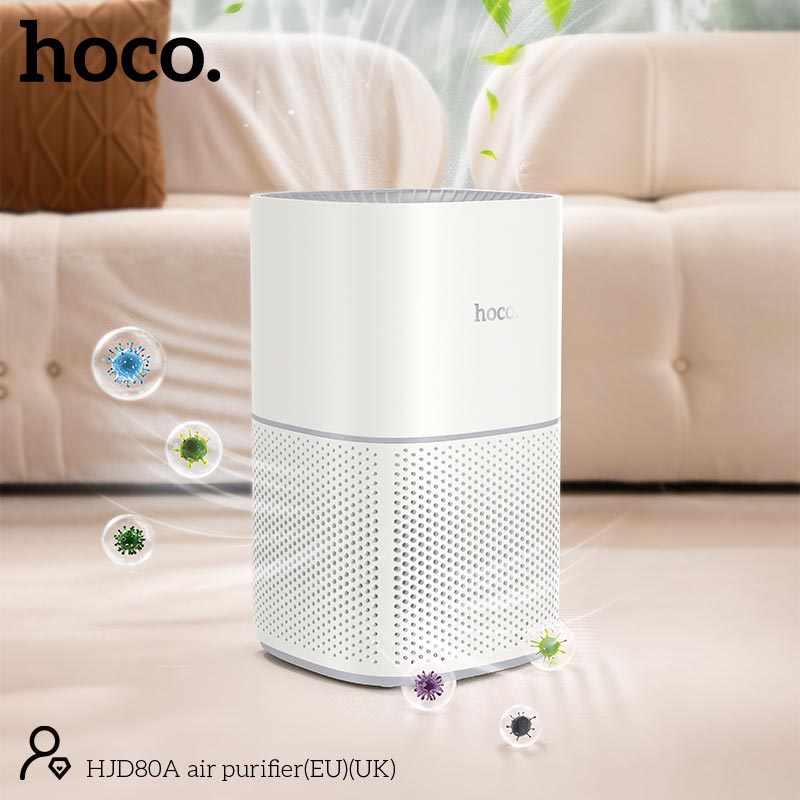 Очиститель воздуха HOCO air purifier HJD80A |20W, 13-23m², 3 speeds, timer 0-8h| white (85405) Белый на картинке №6