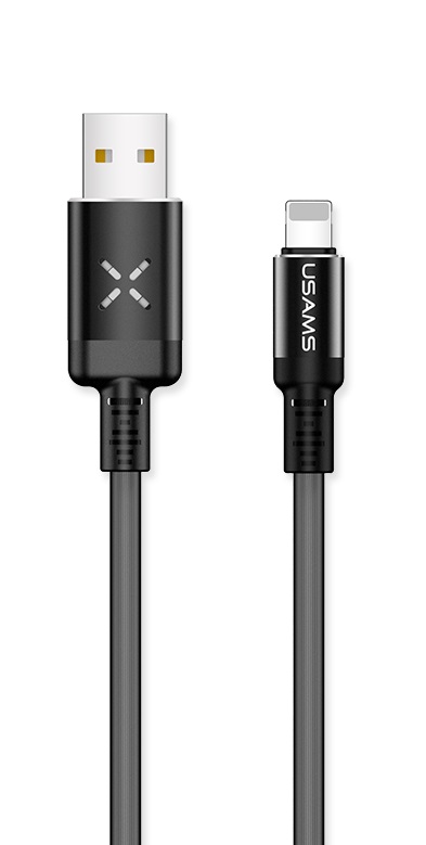 Кабель lightning USAMS Volume Control LED Flowing  Data US-SJ261