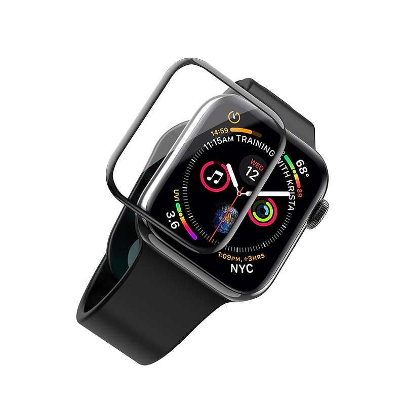 Защитное стекло Hoco для Apple Watch  4 44mm curved high-definition silk screen
