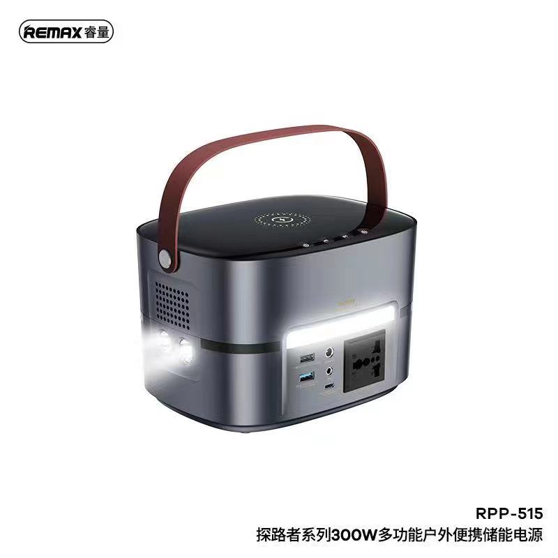 Портативна електростанція REMAX 300W power station RPP-515 80000mah |2USB/Type-C/DC/AC/Qi|