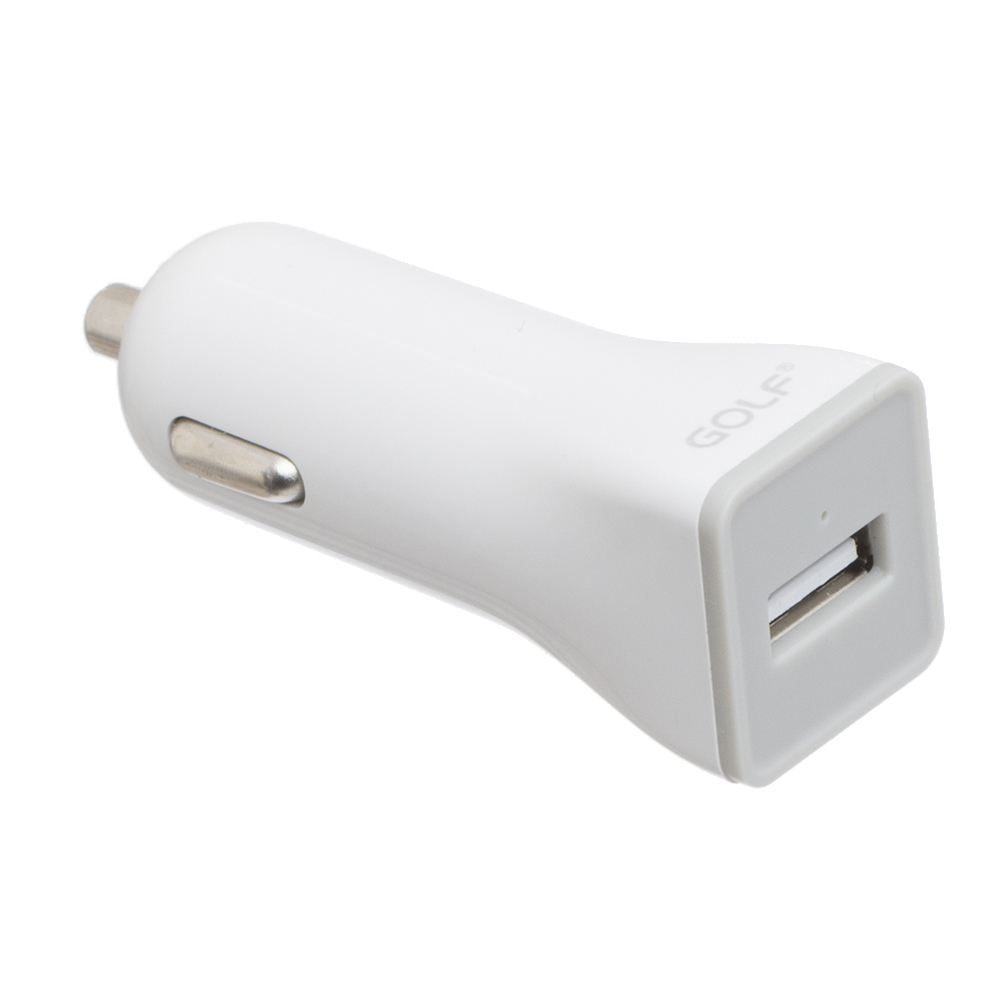 Адаптер автомобильный GOLF Lightning cable GF-C1L |1USB, 1A|