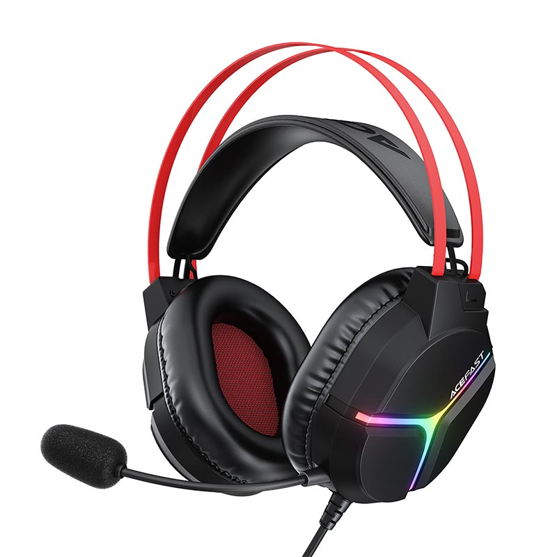 Ігрові навушники ACEFAST H16 gaming wired headset  IPX4 |USB/3.5mm, 2m|, RGB|