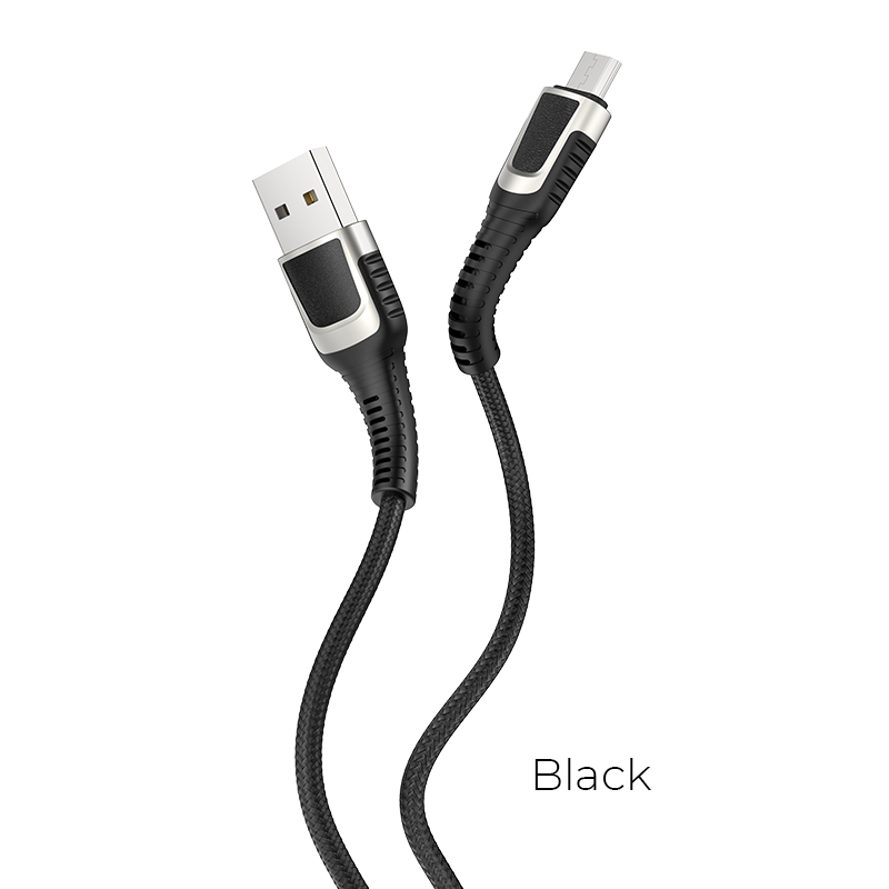Кабель Hoco Micro USB Jazz Metal & Leather U81 |2.4A, 1.2M|