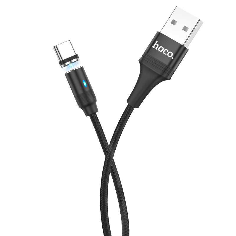 Кабель HOCO магнитный Type-C Fresh LED U76 |3A, 1.2M|