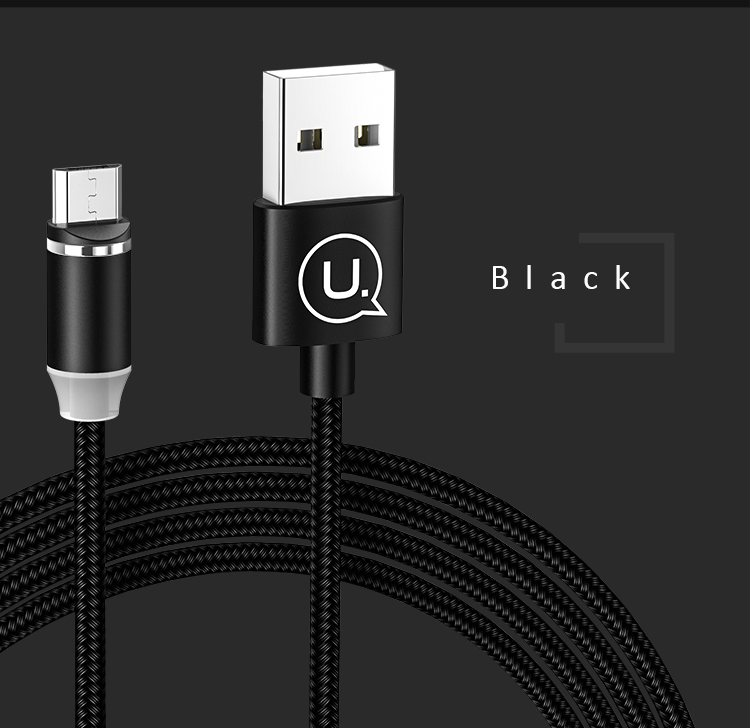 Кабель USAMS Micro USB магнитный US-SJ294 U-sure Series |1m, 2.1A|