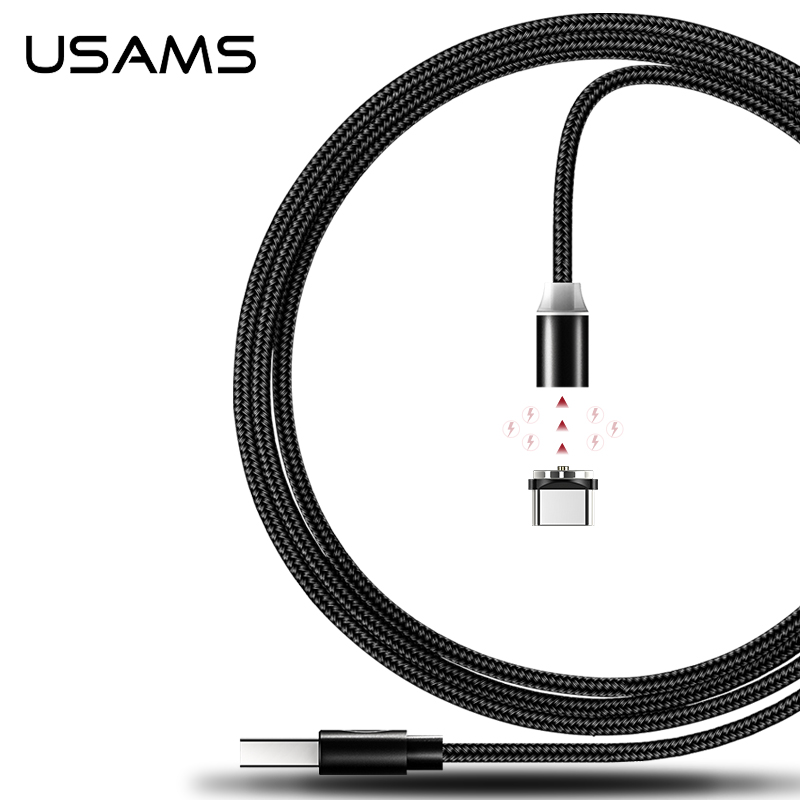 Кабель USAMS Type-C магнитный US-SJ293 U-sure Series |1m, 2.1A|
