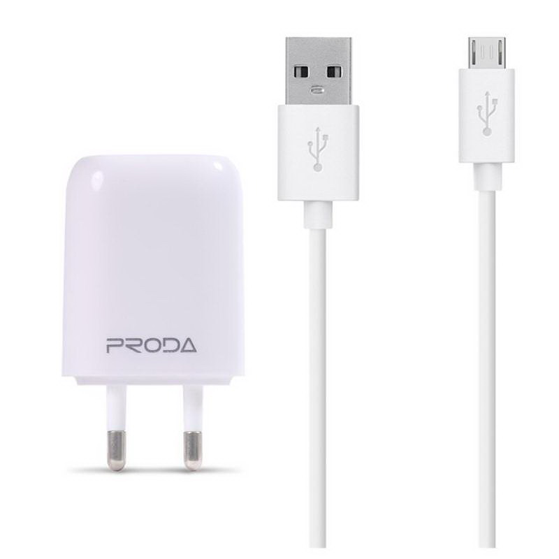 Адаптер мережевий Proda micro cable RP-U11 |1USB, 1A|