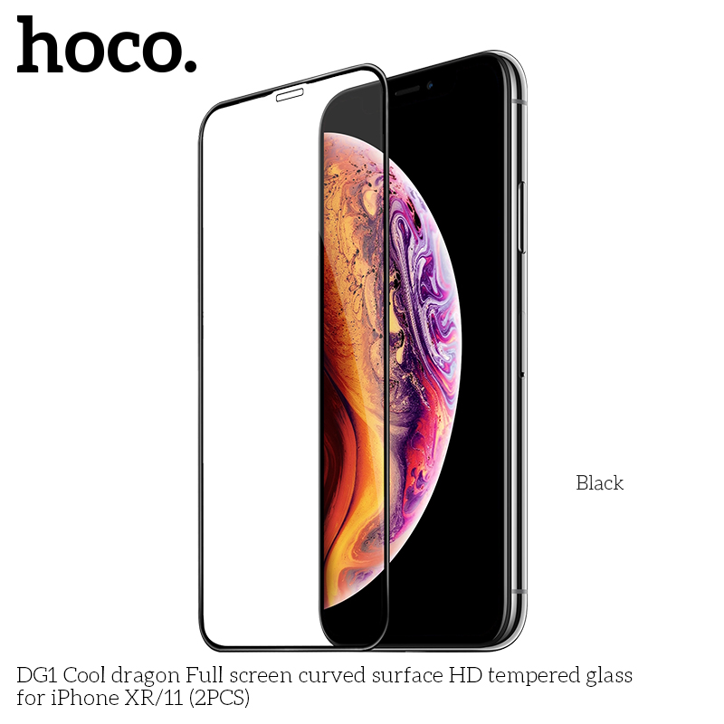 Защитное стекло HOCO Cool dragon Full HD для iPhone XR/11 (DG1)