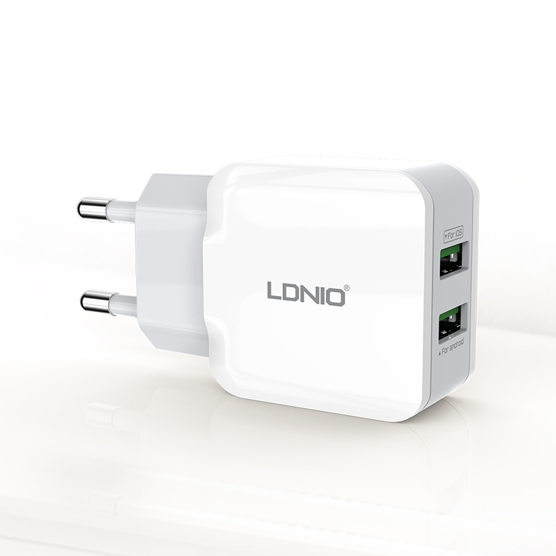 Адаптер мережевий Ldnio A2202 |2USB, 2.4A|