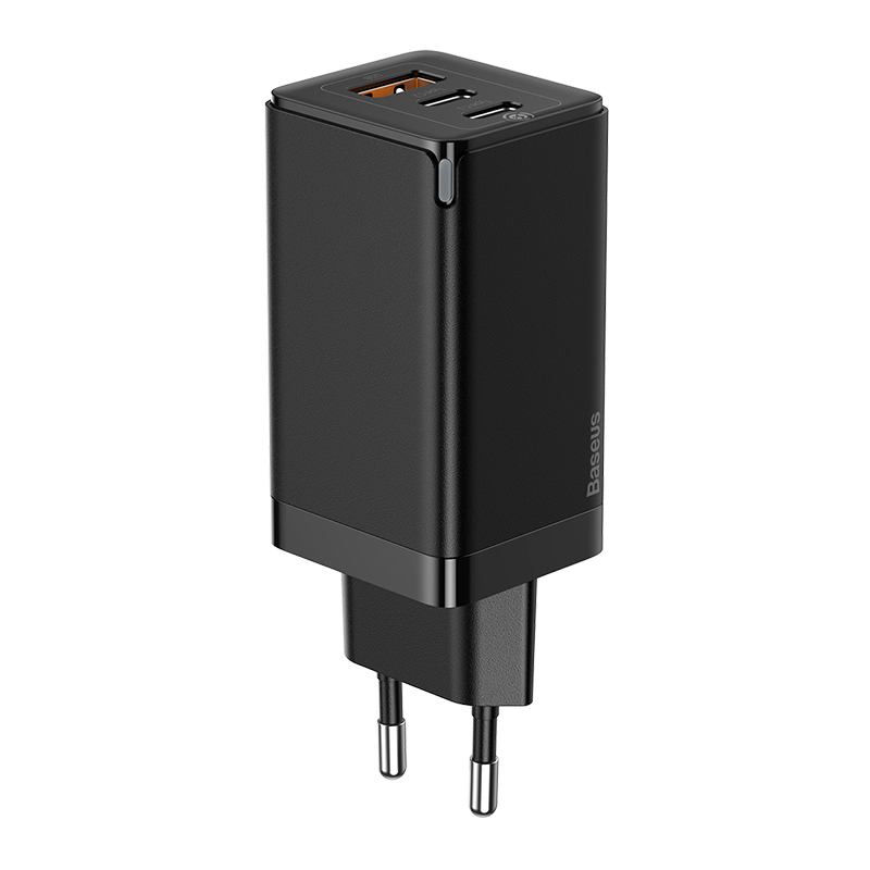 Адаптер сетевой BASEUS GaN2 Pro Quick Charger |1USB/2Type-C, QC/PD, 5A, 65W| (CCGAN2P-B02)