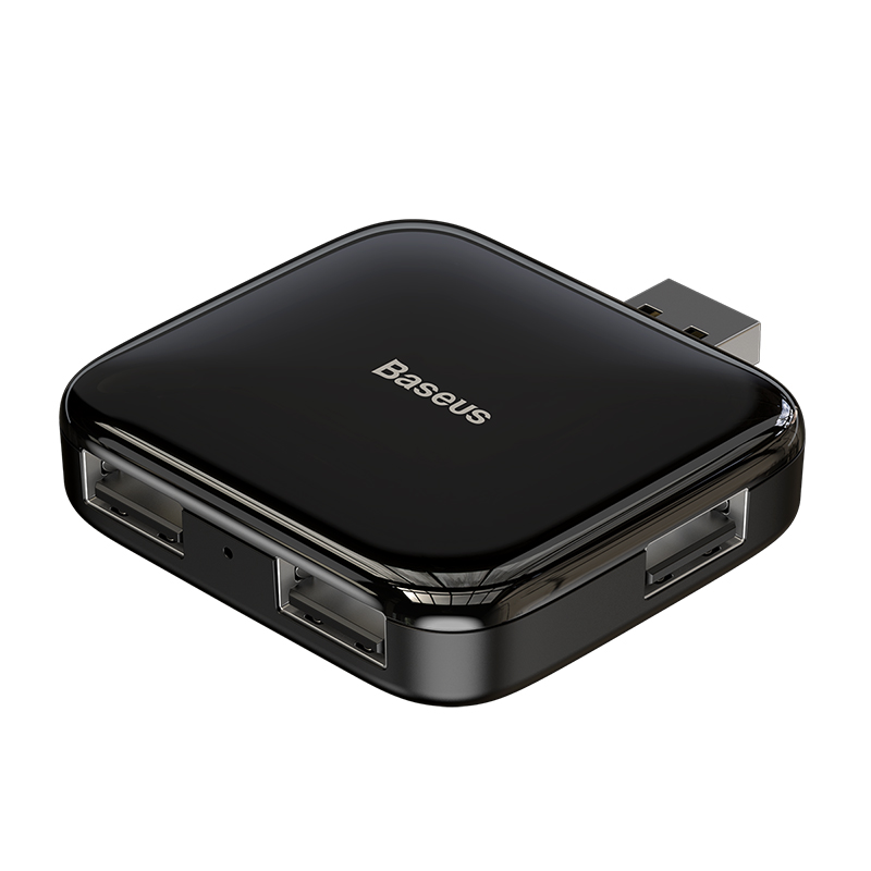 HUB адаптер BASEUS USB Fully folded portable 4in1 |4xUSB2.0, Micro USB Power Supply|