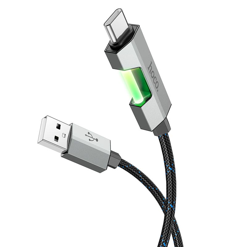 Кабель HOCO Type-C Regent colorful charging data cable U123 |1.2m, 3A|