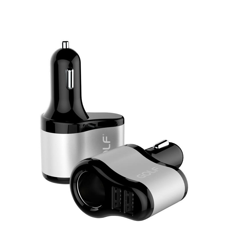 Адаптер автомобильный GOLF GF-C14 |2USB, 2.1A|