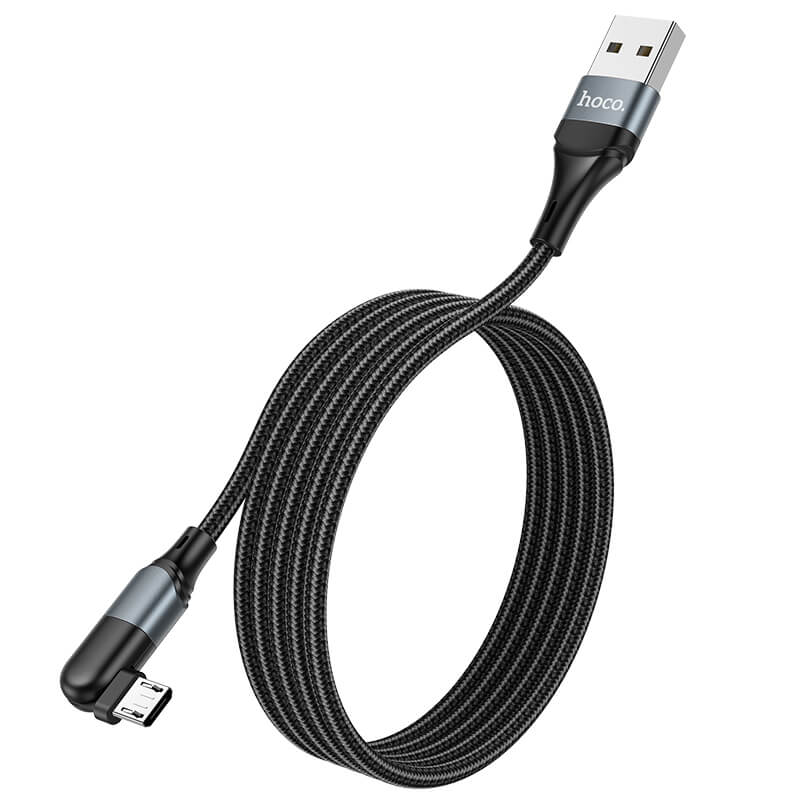 Кабель Hoco Micro USB Orbit charging data cable U100 |1.2m, 2.4A|