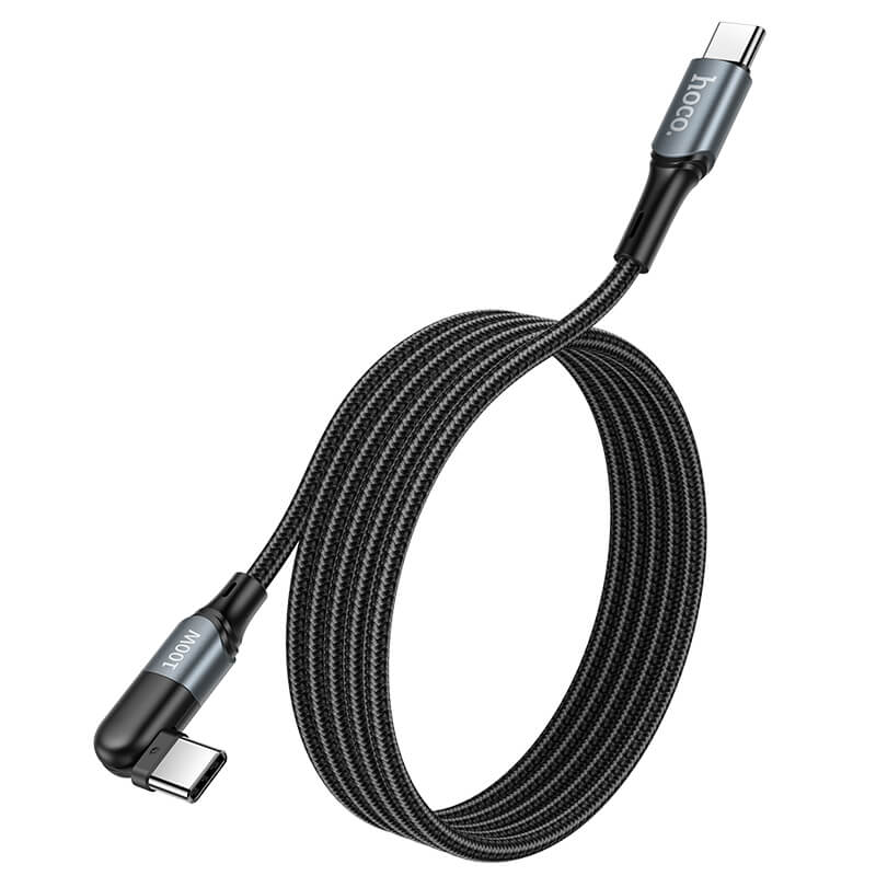 Кабель HOCO Type-C to Type-C Orbit charging data cable U100 |1.5m, 100W, 5A|
